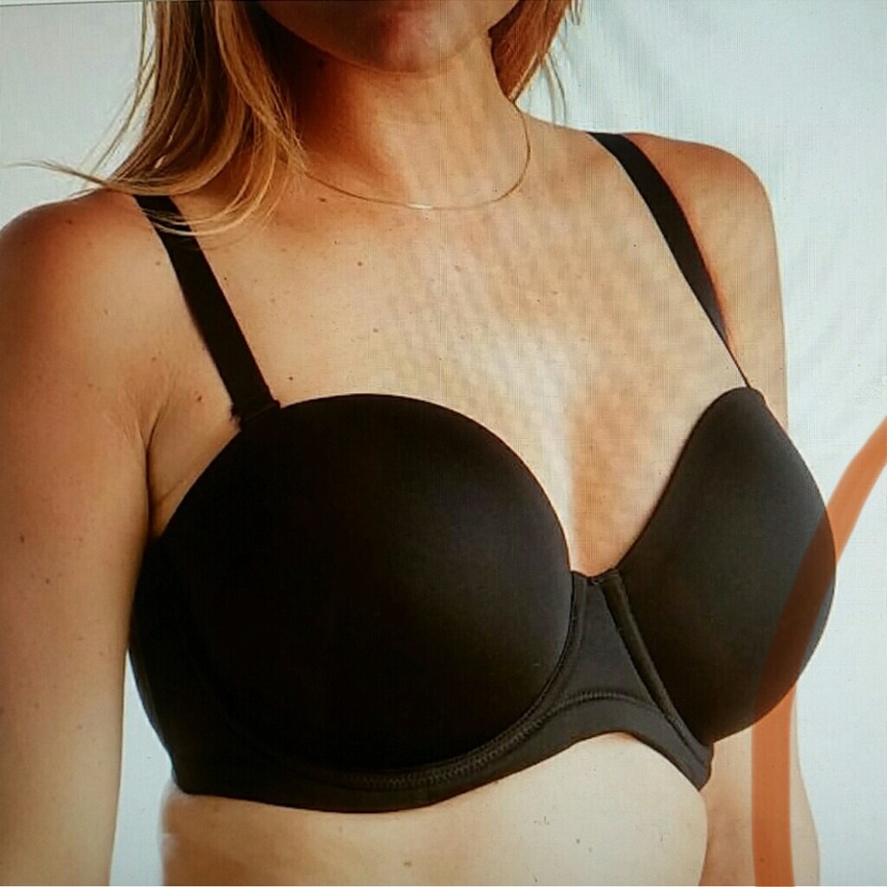 Wacoal Strapless Bra in Black size 40H # 854119 NEW